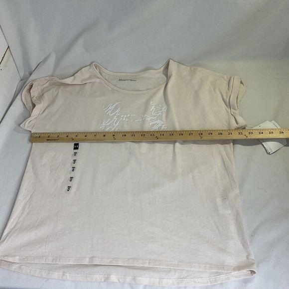 New Under Armour Logo TShirt Women's Shirt Activewear Desert Rose Pink Medium - Picture 7 of 8